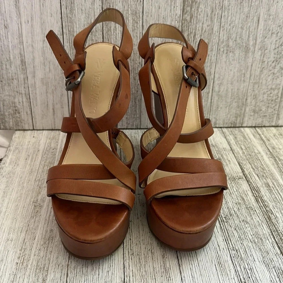 VERA WANG Leather Slingback Sandals Women’s size 7 - Picture 9 of 10